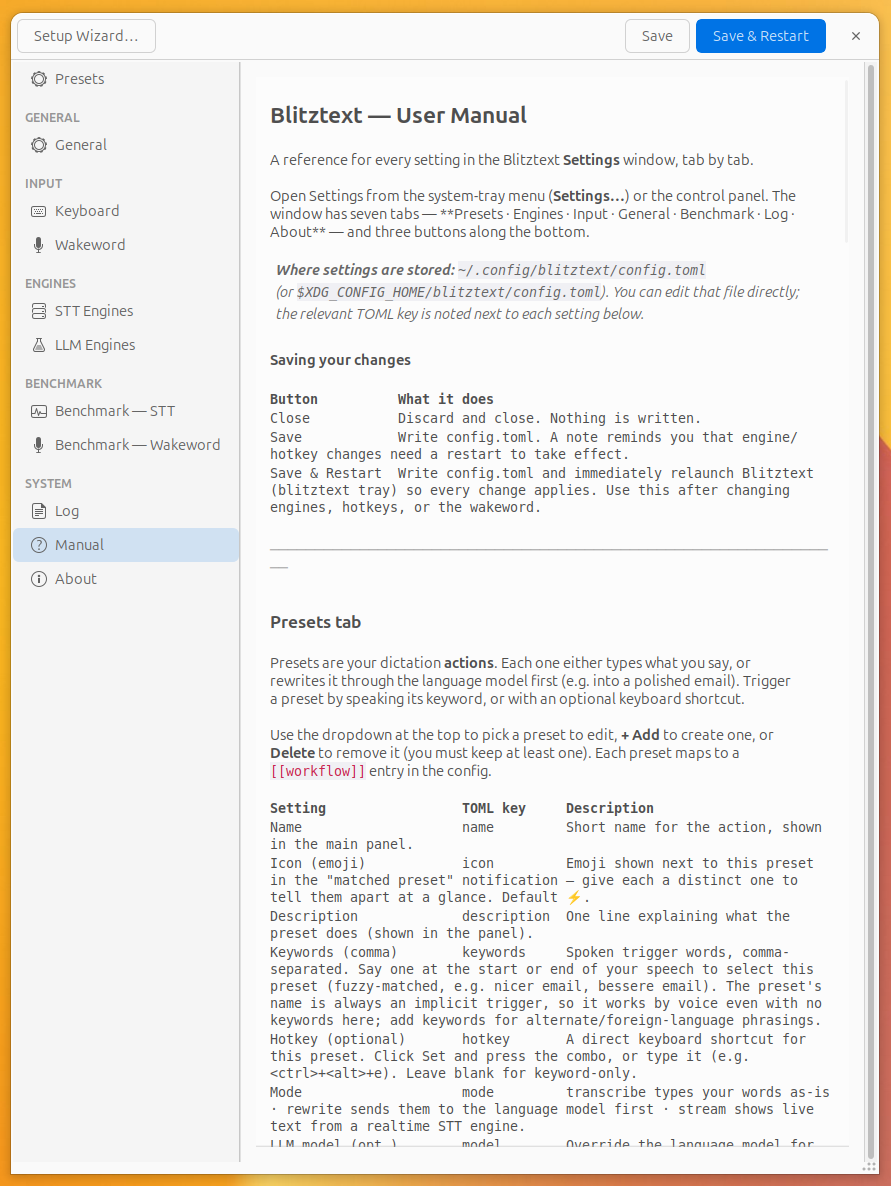 Manual page